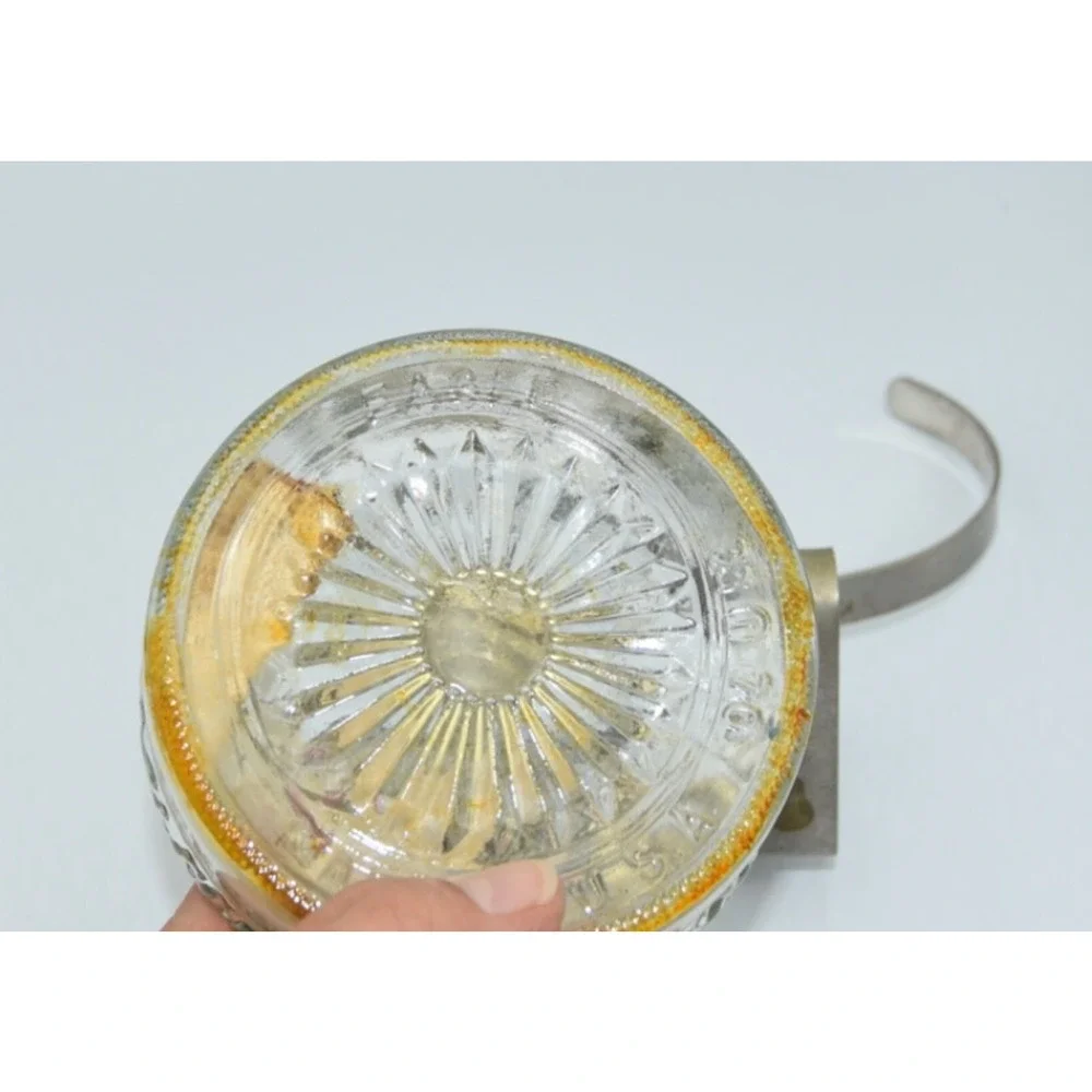 Antique Eagle Thick Glass Oil / Kerosene Lantern Lamp